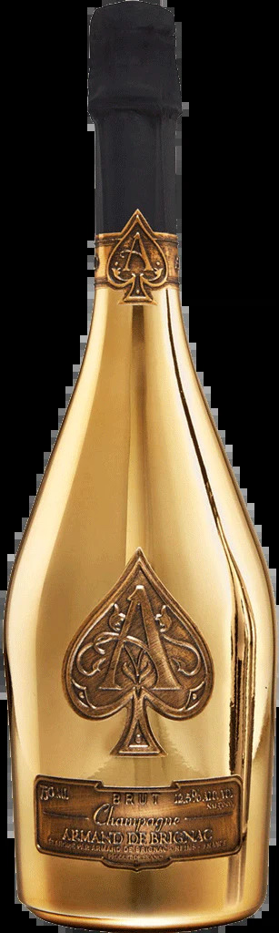 Armand de Brignac champagne bottle